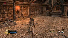 There's a flower near the stairs on the right - The Citadel - Chapter 1 - The Lord of the Rings: War in the North - Game Guide and Walkthrough