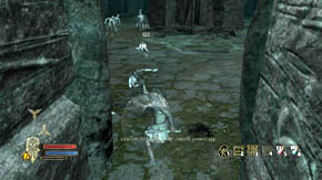 Start running downhill till you notice a valley shrouded in green fog (earlier you'll find a mushroom on the left and a flower on the right) - The Barrow-downs - p. 1 - Chapter 2 - The Lord of the Rings: War in the North - Game Guide and Walkthrough