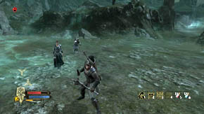 Run out of the tomb and go left - The Barrow-downs - p. 2 - Chapter 2 - The Lord of the Rings: War in the North - Game Guide and Walkthrough