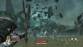 A fight with a boss awaits you, the Barrow-Wight - The Barrow-downs - p. 2 - Chapter 2 - The Lord of the Rings: War in the North - Game Guide and Walkthrough