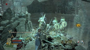 The road further leads to the right and downstairs - The Barrow-downs - p. 2 - Chapter 2 - The Lord of the Rings: War in the North - Game Guide and Walkthrough