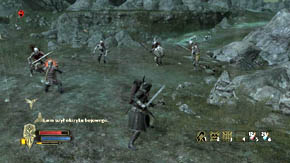 Several archers will appear on the right - The Barrow-downs - p. 2 - Chapter 2 - The Lord of the Rings: War in the North - Game Guide and Walkthrough