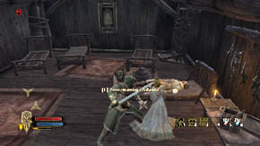 When you find yourself in Sarn Ford, run forward and then right by the great statue - The Barrow-downs - p. 2 - Chapter 2 - The Lord of the Rings: War in the North - Game Guide and Walkthrough