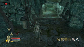 Once you've taken all the items from the chest, focus your attention on the abovementioned pillar - The Barrow of Amon Gorthad - Chapter 2 - The Lord of the Rings: War in the North - Game Guide and Walkthrough