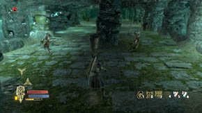 Destroy the urn on the left and run following the only path - The Barrow of Amon Gorthad - Chapter 2 - The Lord of the Rings: War in the North - Game Guide and Walkthrough