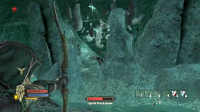 After some time the boss will move to the further pillar - The Barrow of Amon Gorthad - Chapter 2 - The Lord of the Rings: War in the North - Game Guide and Walkthrough