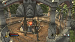 If you run down the stairs that lead to the bridge, you will meet Legolas on the left, and a little further, on the same side there's a blacksmith, Angmir - Rivendell - Chapter 3 - The Lord of the Rings: War in the North - Game Guide and Walkthrough