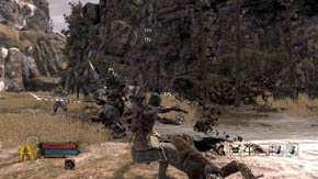 Exit the cave and turn left - The Coldfells - p. 1 - Chapter 3 - The Lord of the Rings: War in the North - Game Guide and Walkthrough