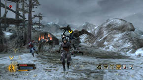 A very difficult fight is ahead, that's why you must call Beleram and remember about using all of your special abilities - The High Moors - Chapter 3 - The Lord of the Rings: War in the North - Game Guide and Walkthrough