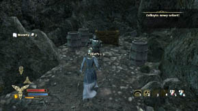 In this very cave the wall opposite the entrance is false - The High Moors - Chapter 3 - The Lord of the Rings: War in the North - Game Guide and Walkthrough