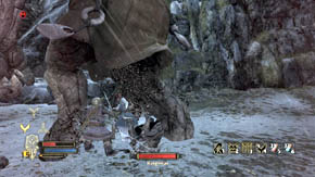 Bargrisar is a very tough enemy, but the battle won't be difficult - Stone Chasm - Chapter 3 - The Lord of the Rings: War in the North - Game Guide and Walkthrough