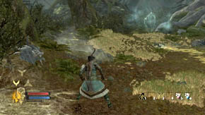 The third and the last group of spiders (a lot of smaller and two bigger ones) is waiting to be repelled - Web-Shrouded Woods - Chapter 5 - The Lord of the Rings: War in the North - Game Guide and Walkthrough