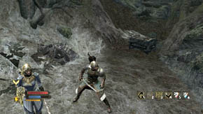 Choose the path on the right after you've searched it - Woodland Marshes - Chapter 5 - The Lord of the Rings: War in the North - Game Guide and Walkthrough