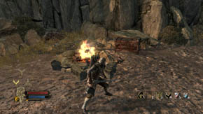 Before you move forward look left - The Grey Mountains - p. 1 - Chapter 6 - The Lord of the Rings: War in the North - Game Guide and Walkthrough