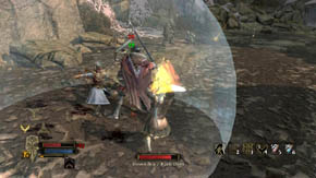 The captain teleports more frequently than Wulfrun, so be careful not to let him, for example, appear behind you - The Grey Mountains - p. 2 - Chapter 6 - The Lord of the Rings: War in the North - Game Guide and Walkthrough