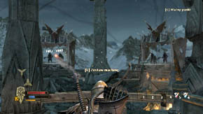 Once you hear about the siege towers run up to the turret on the right as quickly as possible - Nordinbad - Chapter 7 - The Lord of the Rings: War in the North - Game Guide and Walkthrough