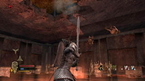 Search the big courtyard - there are a lot of crates and barrels here - Carn Dum - Chapter 8 - The Lord of the Rings: War in the North - Game Guide and Walkthrough