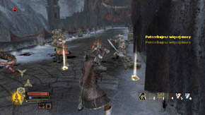 Run up the stairs, use the glowing portal (the game will be saved automatically) and prepare for another battle - Carn Dum - Chapter 8 - The Lord of the Rings: War in the North - Game Guide and Walkthrough