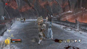 Shoot all the sorcerers in front of the gate on the right and destroy all barrels and crates that you come across on the way - Carn Dum - Chapter 8 - The Lord of the Rings: War in the North - Game Guide and Walkthrough