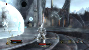 That is why, dont fight him hand-to-hand but strike from behind when he's busy fighting with your companions - Carn Dum Citadel - Chapter 8 - The Lord of the Rings: War in the North - Game Guide and Walkthrough