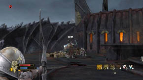 Resume fighting with the boss after killing the enemies - Carn Dum Citadel - Chapter 8 - The Lord of the Rings: War in the North - Game Guide and Walkthrough