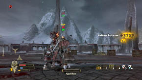 Generally speaking, the fight with Agandaur is not the most difficult one in the game - Carn Dum Citadel - Chapter 8 - The Lord of the Rings: War in the North - Game Guide and Walkthrough