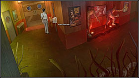 Return to the lab (a cursor at the bottom of the screen), and use the steel door on the right - Chapter six - Dan - Walkthrough - The Next Big Thing - Game Guide and Walkthrough