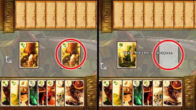 If opponent has a card that you asked for this card will be yours - Card game Quartet - Game elements - The Night of the Rabbit - Game Guide and Walkthrough