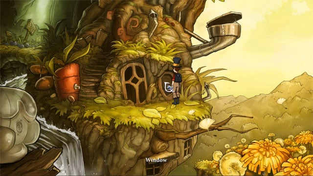 Door to the house are closed - A trip with Spitzweg - Walkthrough - The Night of the Rabbit - Game Guide and Walkthrough