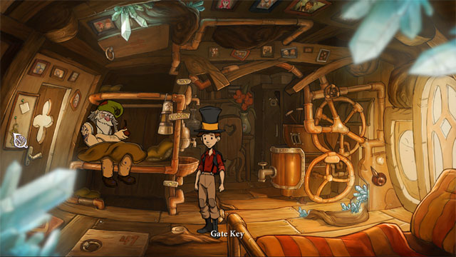 After a little chat with dwarf Steinberg talk with him once again - he will tell you that Ania can help him - A trip with Spitzweg - Walkthrough - The Night of the Rabbit - Game Guide and Walkthrough