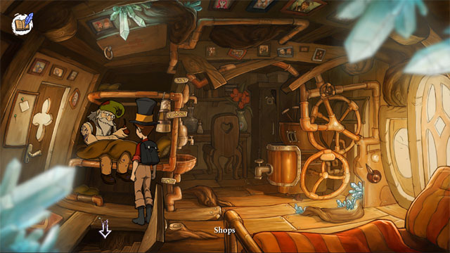 Hi will open for you tunnel 47 leading to cafe - use it - A trip with Spitzweg - Walkthrough - The Night of the Rabbit - Game Guide and Walkthrough