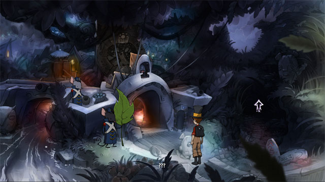 Go in front of town walls - The four portals: rockwhisper and greengrow spells - Walkthrough - The Night of the Rabbit - Game Guide and Walkthrough