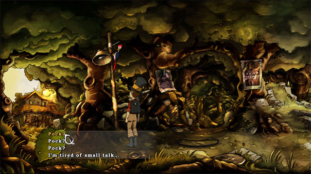 Go to forest crossroads - The four portals: rockwhisper and greengrow spells - Walkthrough - The Night of the Rabbit - Game Guide and Walkthrough