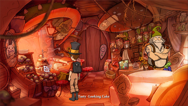 Get out from cafe and twice use exciting book: to change day into night and vice versa - The four portals: rockwhisper and greengrow spells - Walkthrough - The Night of the Rabbit - Game Guide and Walkthrough