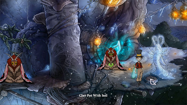 Change day into night to enter the temple - The four portals: fox's cunning and glimmer of hope spells - Walkthrough - The Night of the Rabbit - Game Guide and Walkthrough