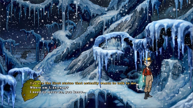 On head of a statue use spell rockwhisper - The four portals: fox's cunning and glimmer of hope spells - Walkthrough - The Night of the Rabbit - Game Guide and Walkthrough