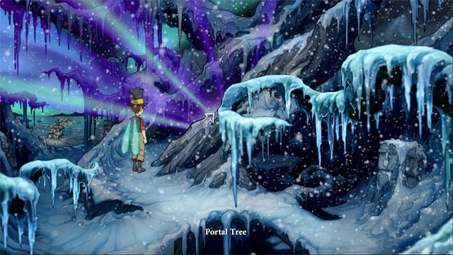 The portal will open - use it to go back - The four portals: fox's cunning and glimmer of hope spells - Walkthrough - The Night of the Rabbit - Game Guide and Walkthrough