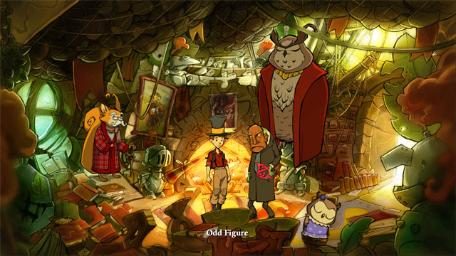 Go to town hall - Lizards, bottles and fifth portal - Walkthrough - The Night of the Rabbit - Game Guide and Walkthrough