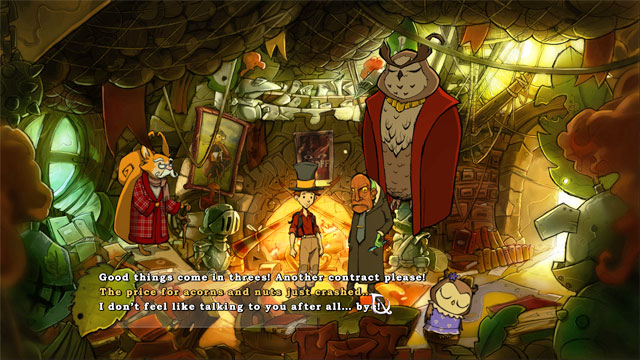 Talk with him again and select: