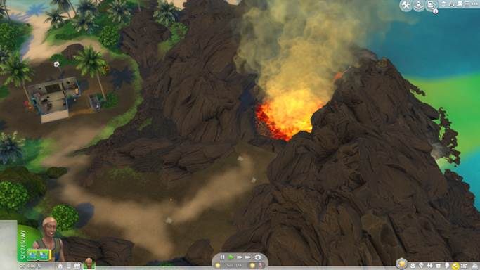 Living near a volcano can be dangerous. - The Sims 4 Island Living: Other new features and novelties - The Sims 4: Island Living - Sims 4 Guide