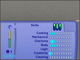 If you forgot about increasing your creativity, you will have to do something about this right away - Chapter 3 - Scenario 1 - The Sims Life Stories - Game Guide and Walkthrough