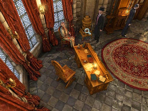 Notice also a full stove (on the right from bishop) - Examine all important traces and evidences | The Murder in Diocese of Knightsbridge - The Murder in Diocese of Knightsbridge - The Testament of Sherlock Holmes Game Guide