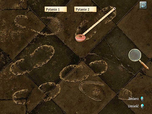 Now, using a measure (click LMB to take it) check a length of all traces - Examine all important traces and evidences | The Murder in Diocese of Knightsbridge - The Murder in Diocese of Knightsbridge - The Testament of Sherlock Holmes Game Guide