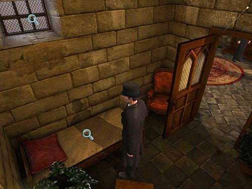 Enter the bishops bedroom (left door from cupboard) - Examine all important traces and evidences | The Murder in Diocese of Knightsbridge - The Murder in Diocese of Knightsbridge - The Testament of Sherlock Holmes Game Guide