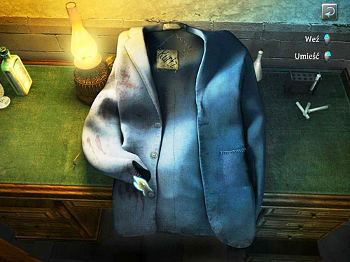 Cut open the right sleeve and pick up a small metal rod - Collect More Information about Murderers | Slaughter in Whitechapel - Slaughter in Whitechapel - The Testament of Sherlock Holmes Game Guide