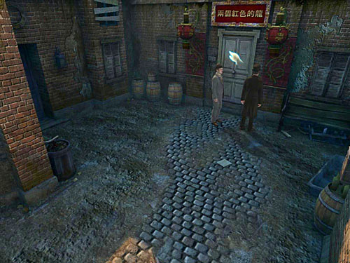 March forward and turn right on a crossroad - Get to the Closed Room | Slaughter in Whitechapel - Slaughter in Whitechapel - The Testament of Sherlock Holmes Game Guide