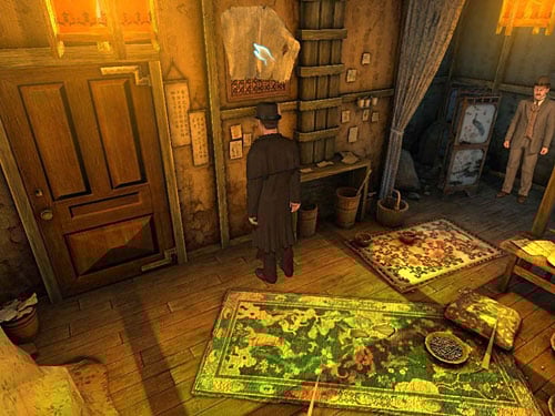 Approach door and take off a cloth from window - Neutralise the Guard | Slaughter in Whitechapel - Slaughter in Whitechapel - The Testament of Sherlock Holmes Game Guide