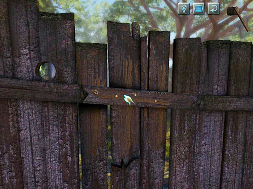 Use a rack on nails in the fence - Find Stolen Laundry | Robbery in Kensington Gardens - Robbery in Kensington Gardens - The Testament of Sherlock Holmes Game Guide