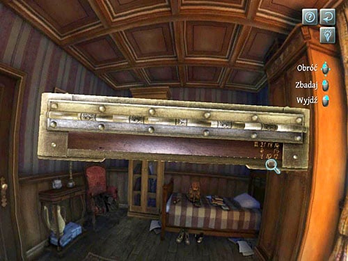 On back: III - 21, 18, 16, 15, 12, 10, 9, 6 - Search a Henrys Room | Robbery in Kensington Gardens - Robbery in Kensington Gardens - The Testament of Sherlock Holmes Game Guide