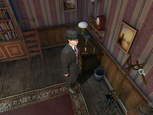 Now go at the opposite wall - Search a Henrys Room | Robbery in Kensington Gardens - Robbery in Kensington Gardens - The Testament of Sherlock Holmes Game Guide